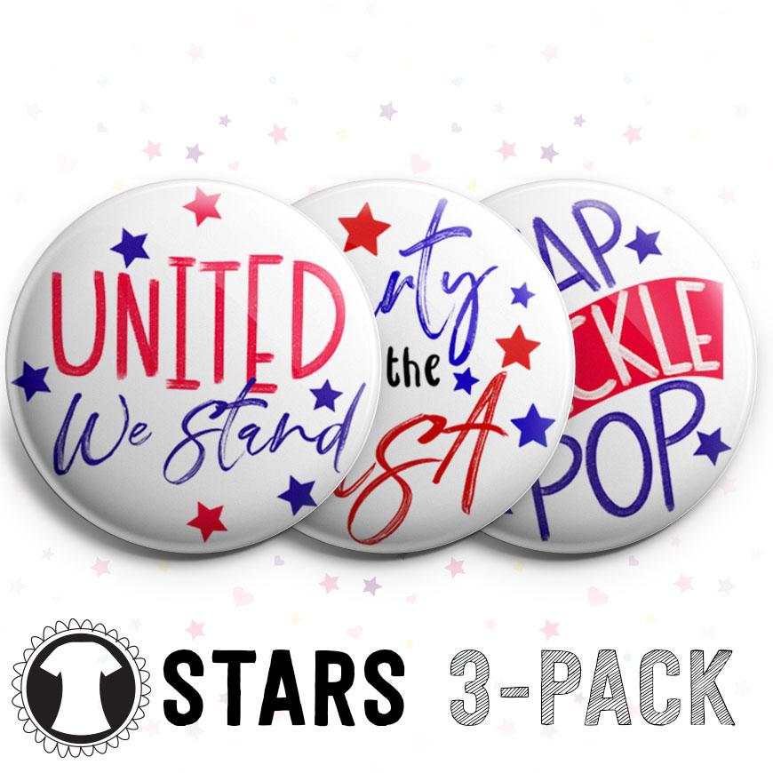 USA Stars 3-Pack (Save 5%) - - Topperswap