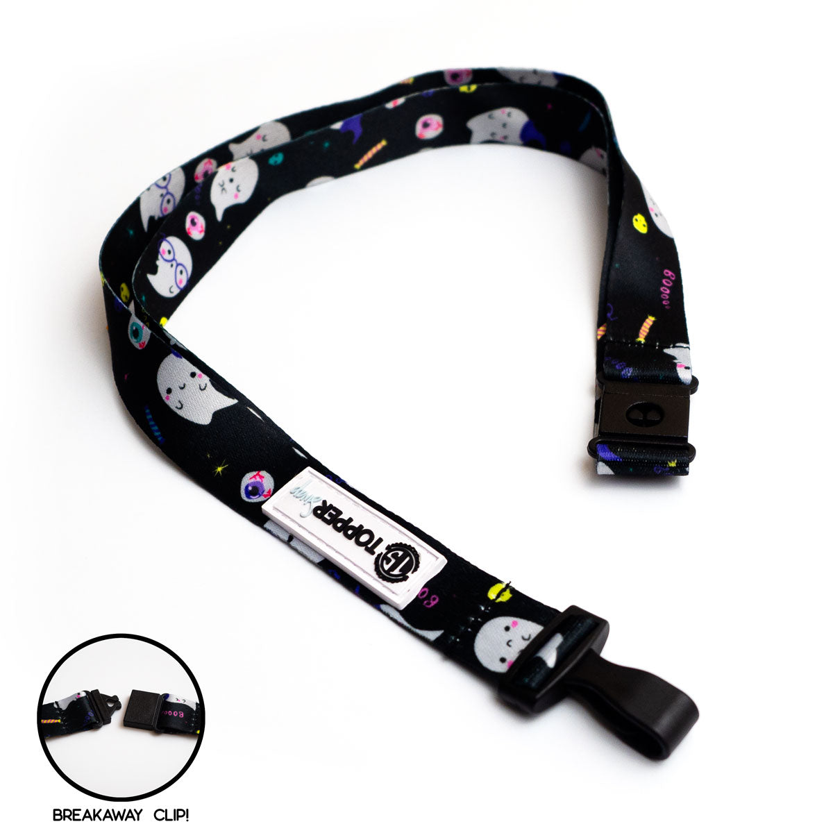 Cute Ghost Breakaway Lanyard - - Topperswap