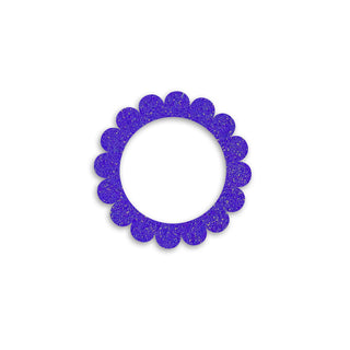 Glitter Purple Flower Petals Swapfinity Swapper Frame