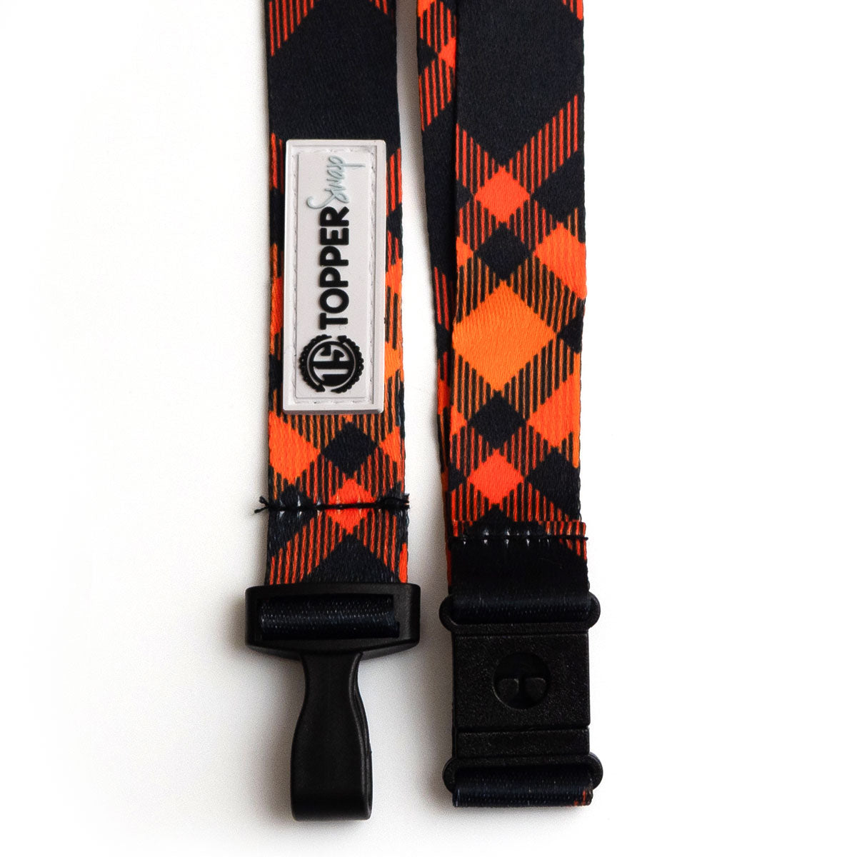 Pumpkin Plaid Breakaway Lanyard - - Topperswap