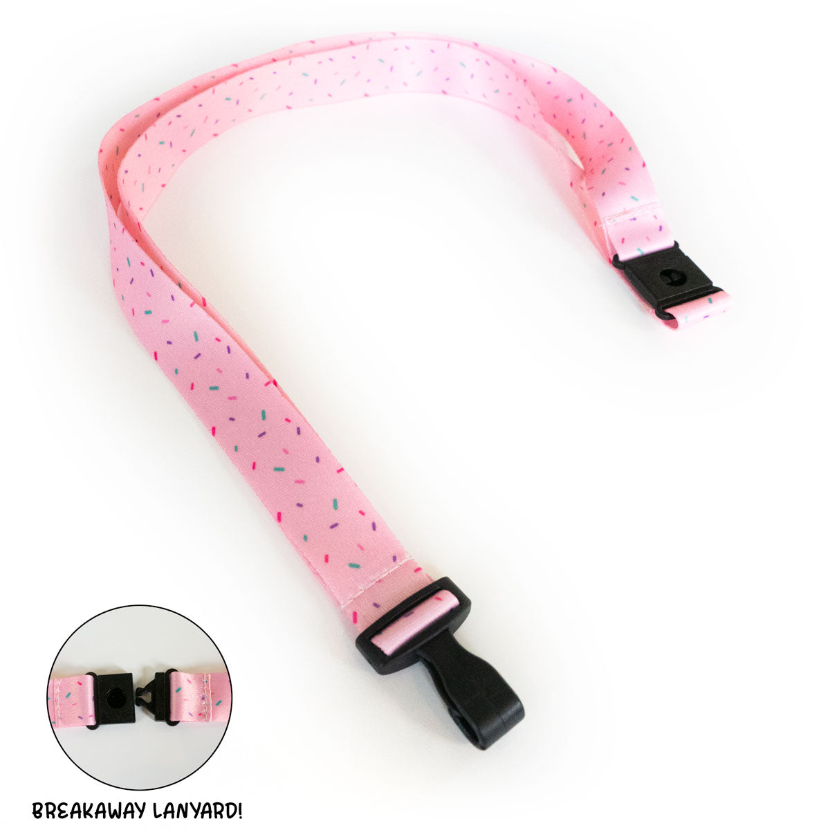 Confetti Sprinkles Breakaway Lanyard - - Topperswap
