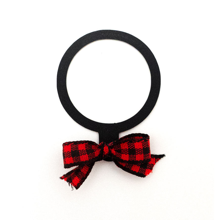 Buffalo Plaid Ribbon Swapfinity Swapper Frame - - Topperswap