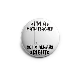 Math Teacher Right Topper