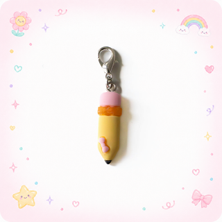 Heart Pencil Teacher Badge Reel Add-on