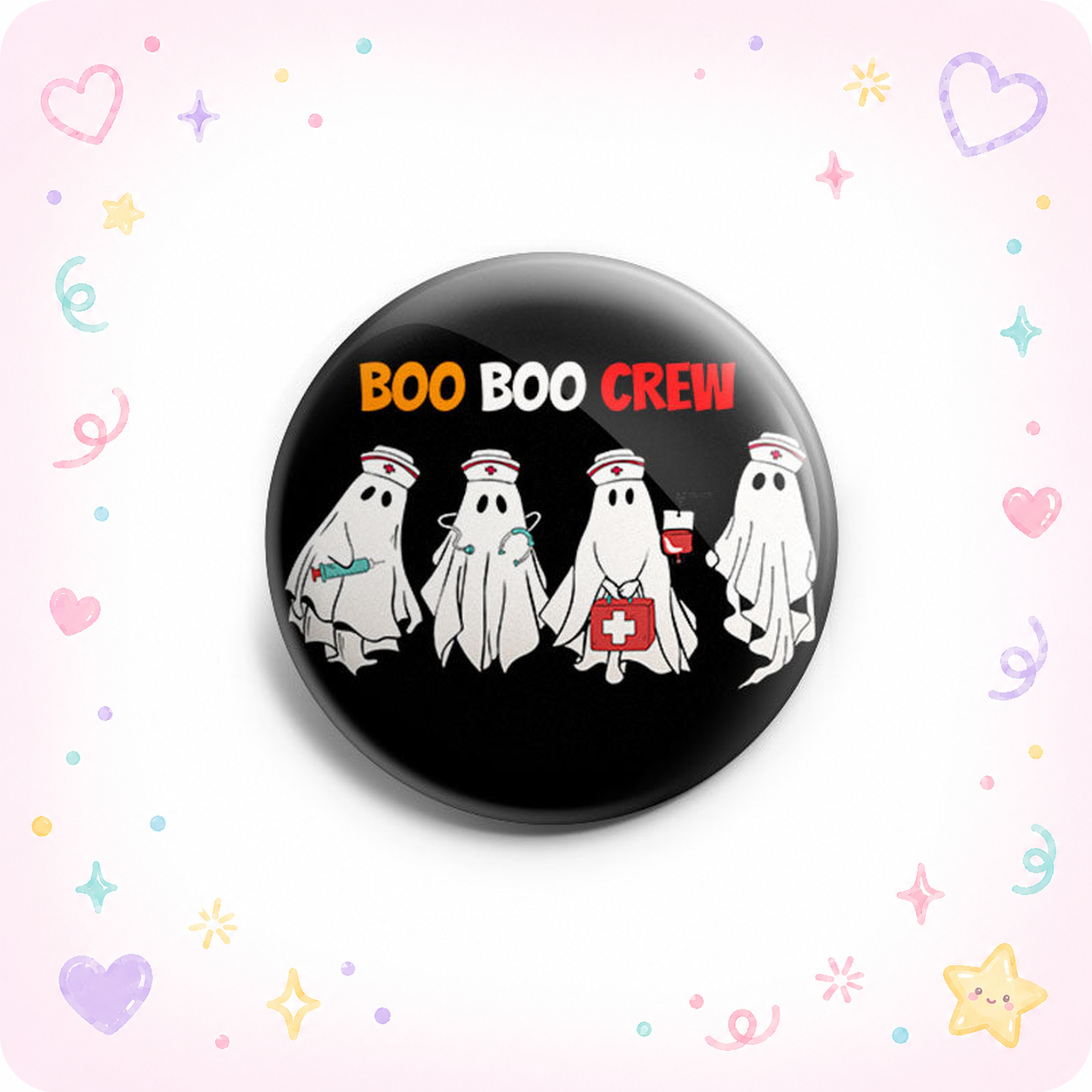 Spooky Boo Nurse Crew Lineup Topper - - Topperswap
