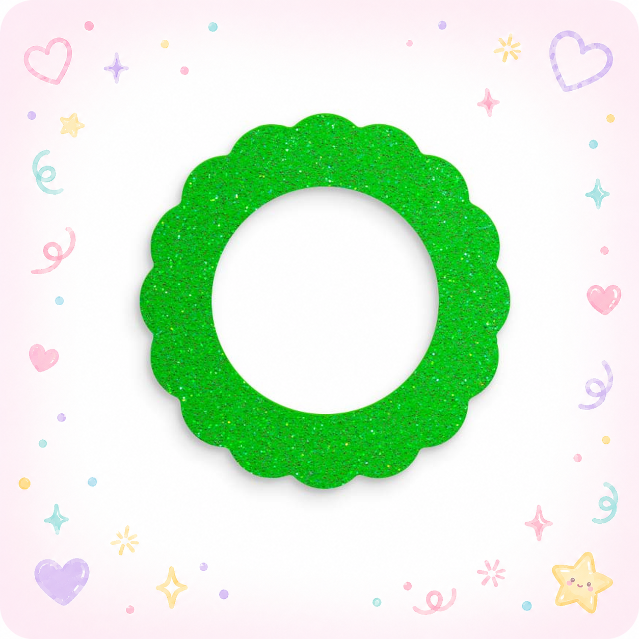 Sparkling Wreath Swapfinity Swapper Frame - - Topperswap