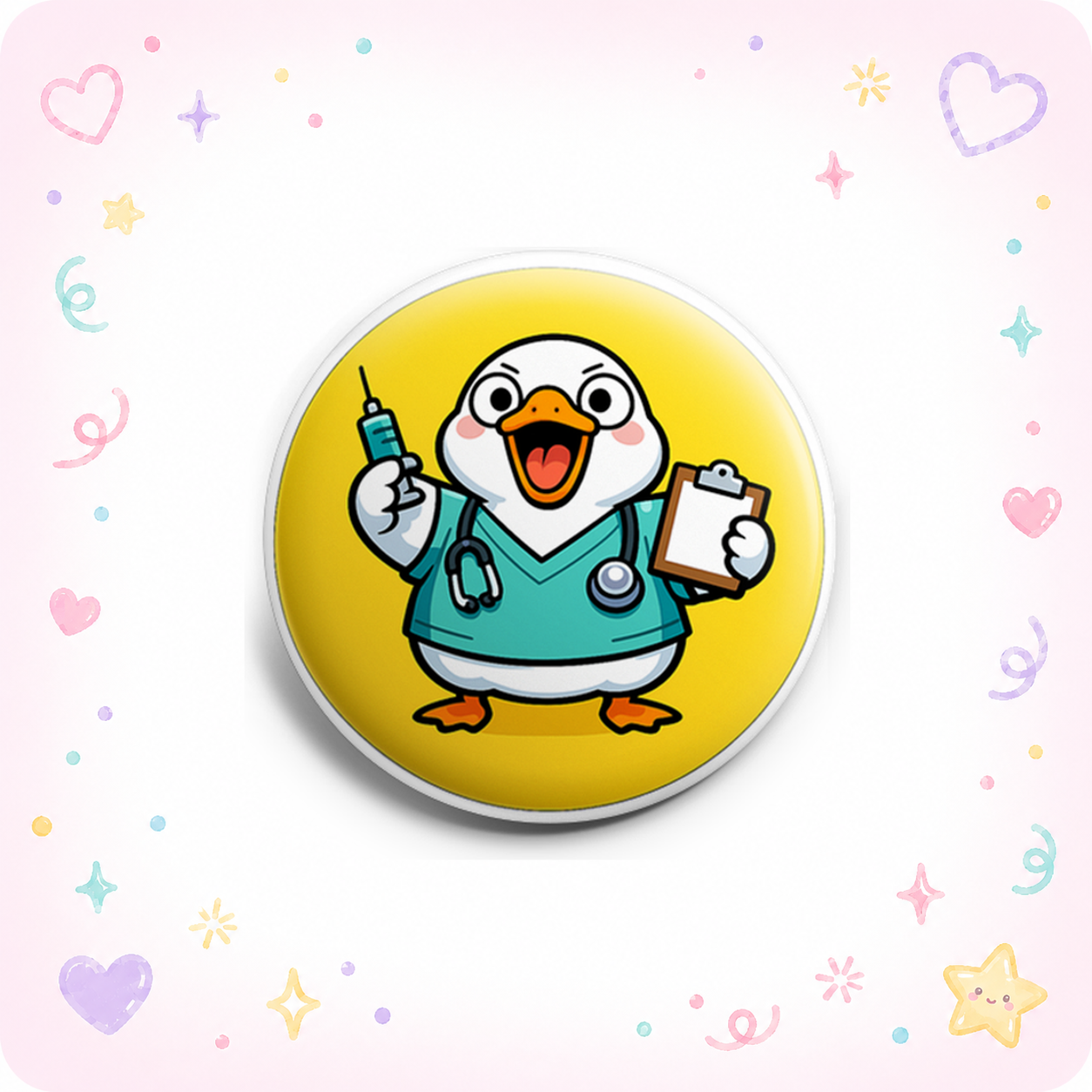 Silly Goose in Scrubs Topper - - Topperswap