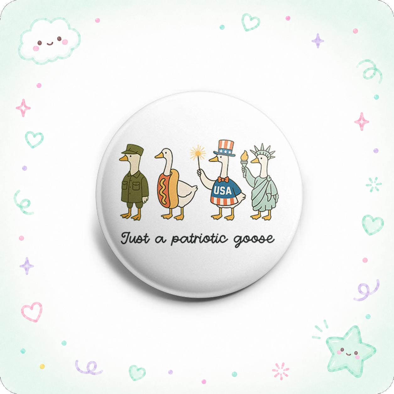 Just a Patriotic Goose Topper - - Topperswap