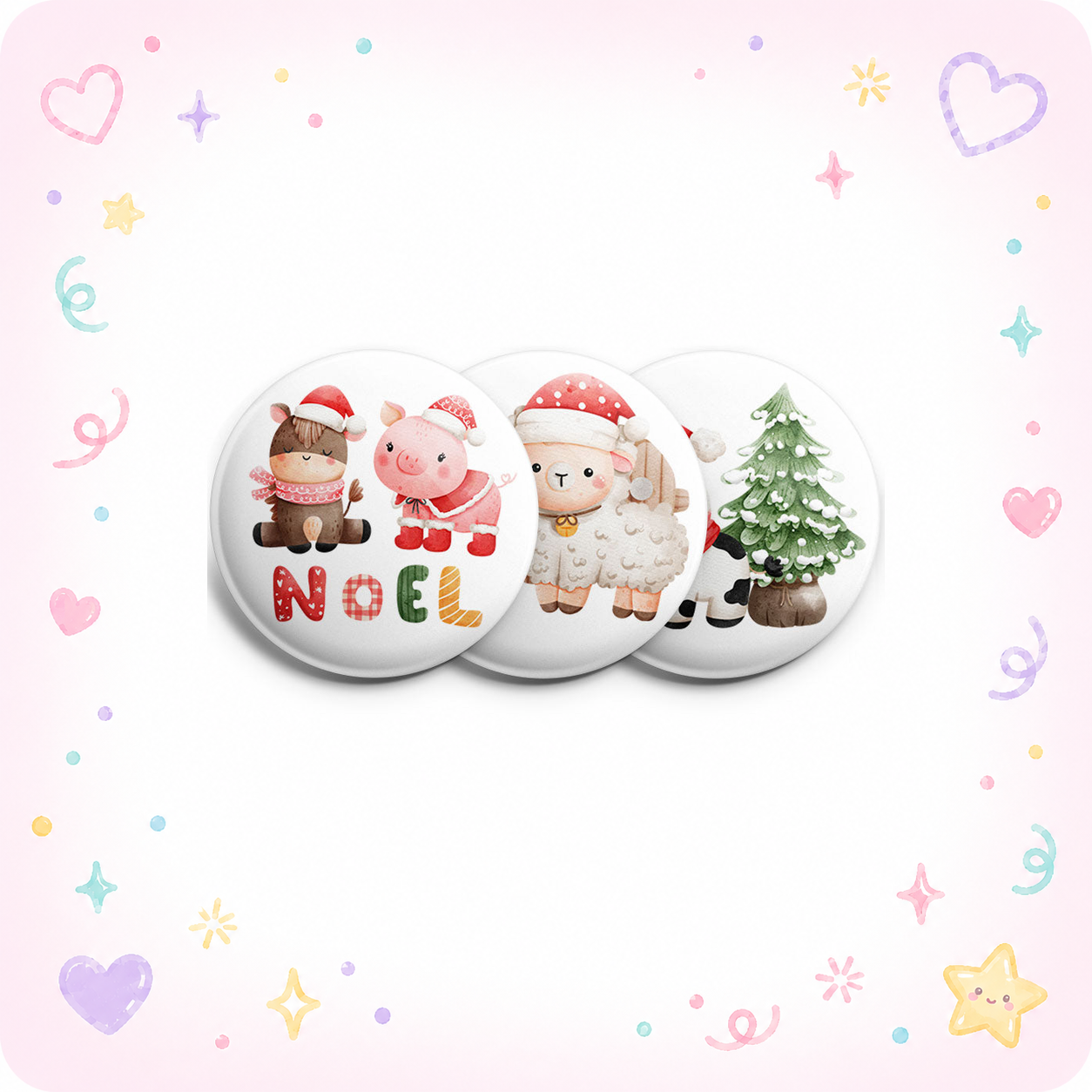Farmyard Noel Topper 3-Pack (Save 5%) - - Topperswap