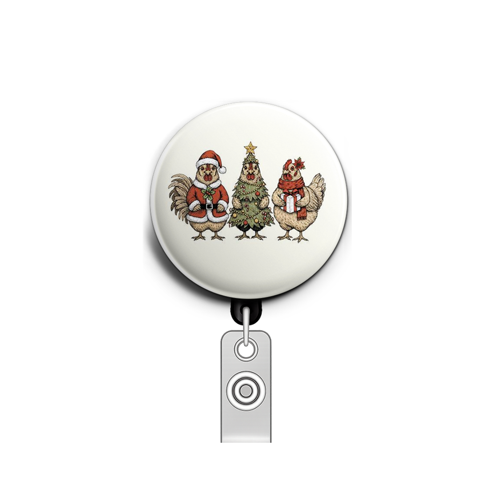 Festive Flock Swapfinity Retractable ID Badge Reel - - Topperswap