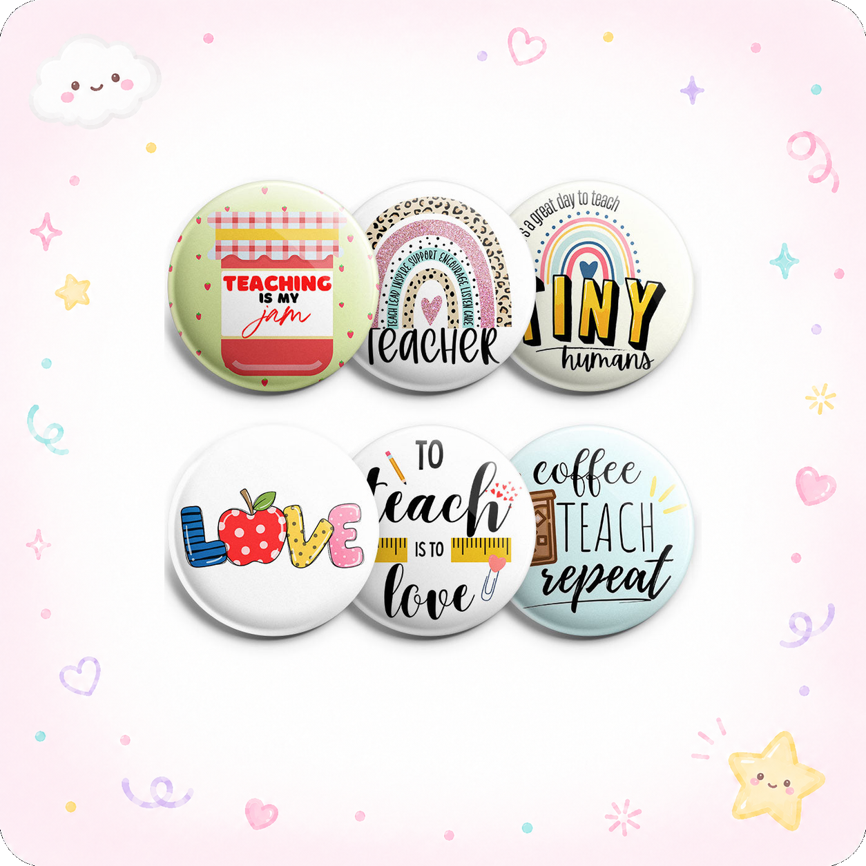 Teaching is Love 6-Pack (Save 15%) - - Topperswap
