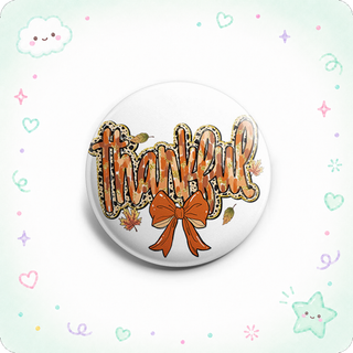 Thankful Leopard Bow Topper