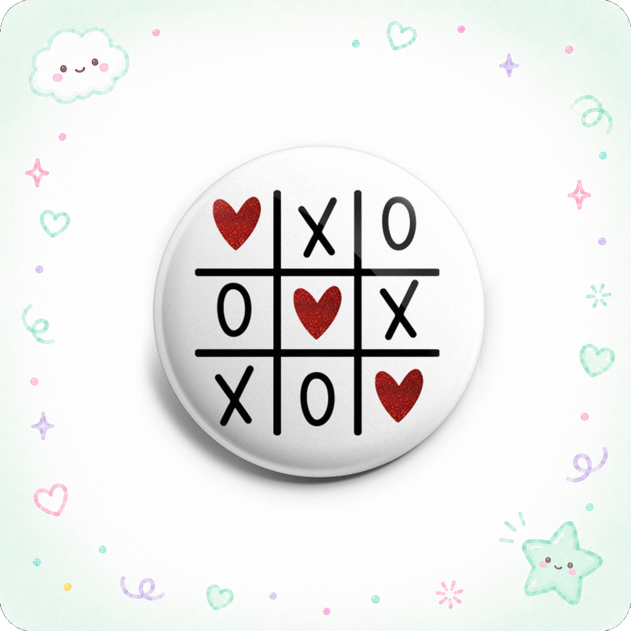 Love Tic-Tac-Toe Topper - - Topperswap