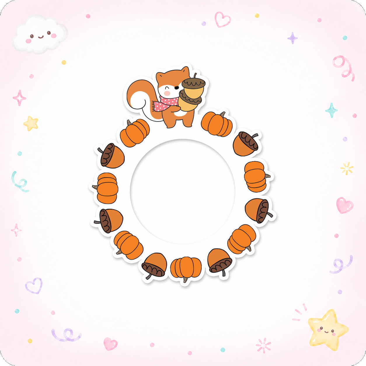 Foxy Autumn Swapfinity Swapper Frame - - Topperswap