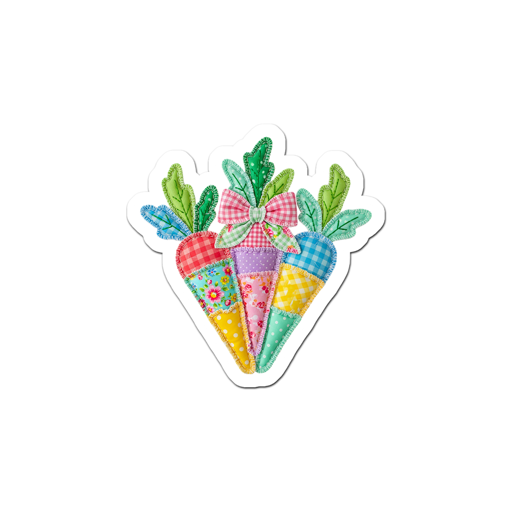 Patchwork Carrot Guru Sticker - - Topperswap