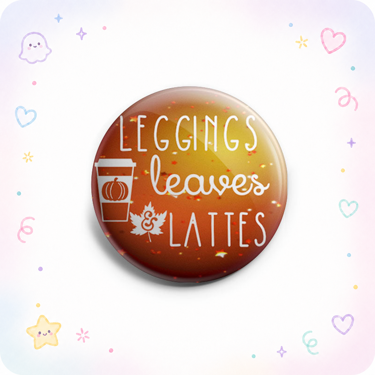 Leggings Leaves and Lattes Topper - Vault - - Topperswap