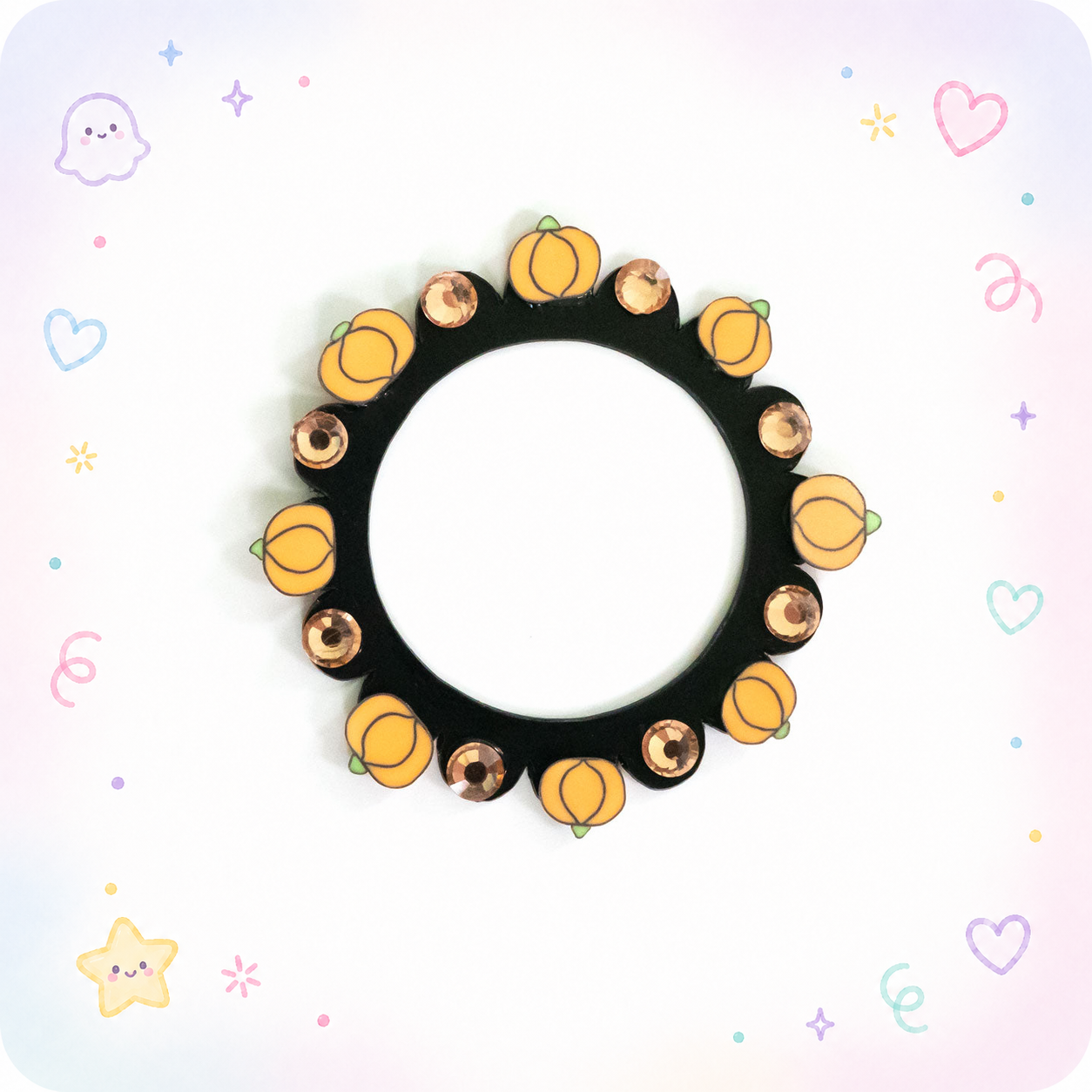 Fall Pumpkins and Crystals Swapfinity Swapper Frame - - Topperswap