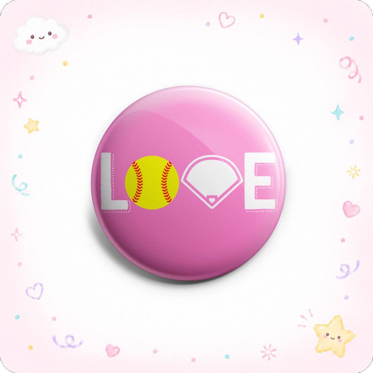 Softball LOVE Topper - - Topperswap