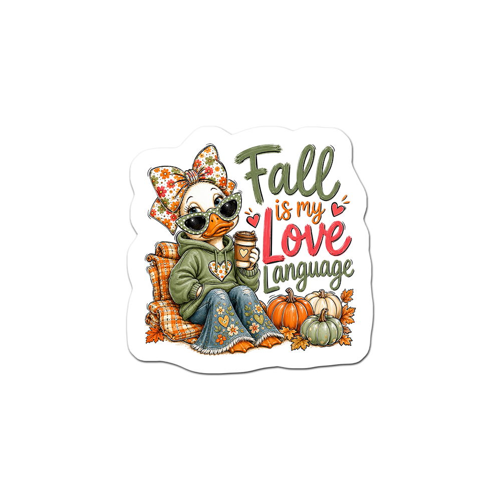 Autumn Vibes Queen Sticker - - Topperswap