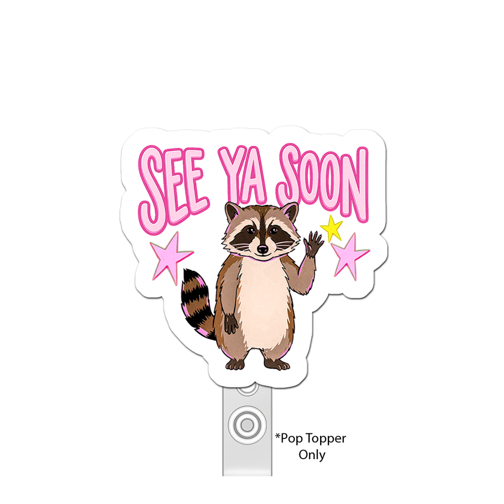 Raccoon Farewell Guru Pop Topper - - Topperswap