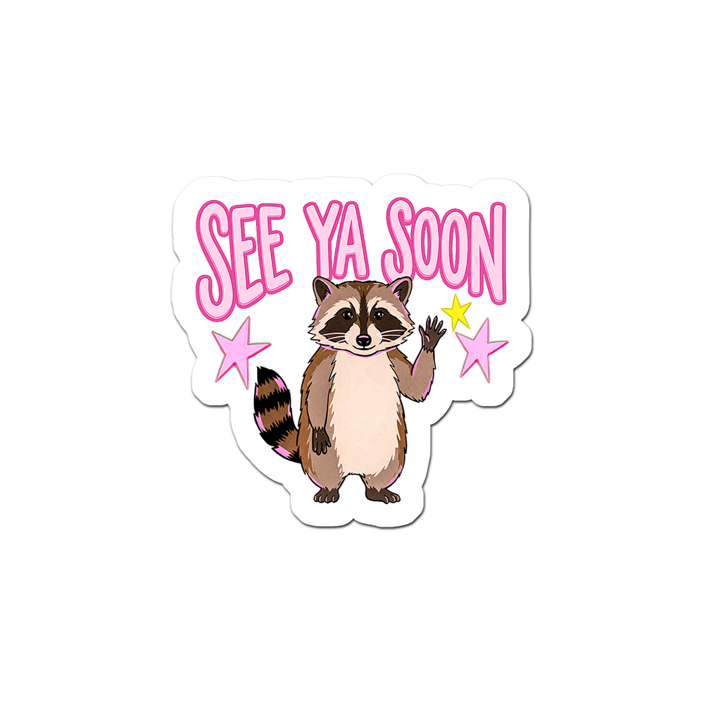 Raccoon Farewell Guru Sticker - - Topperswap