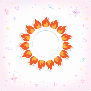 It's Fine Flames Swapper Frame