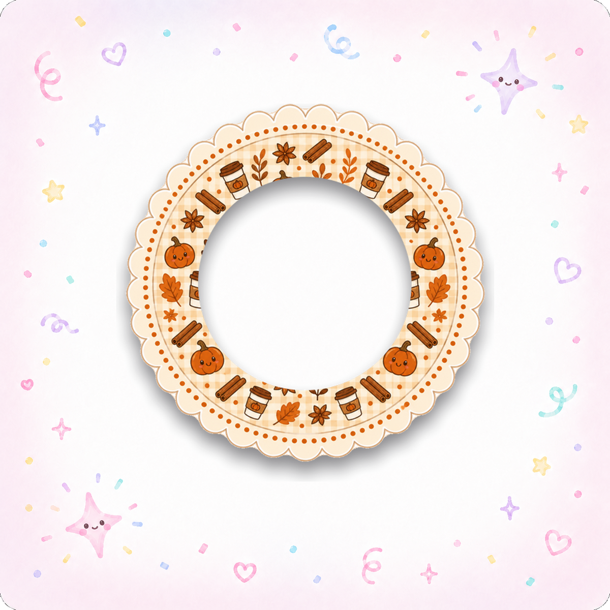 My Blood Type Is Pumpkin Spice Swapper Frame - - Topperswap
