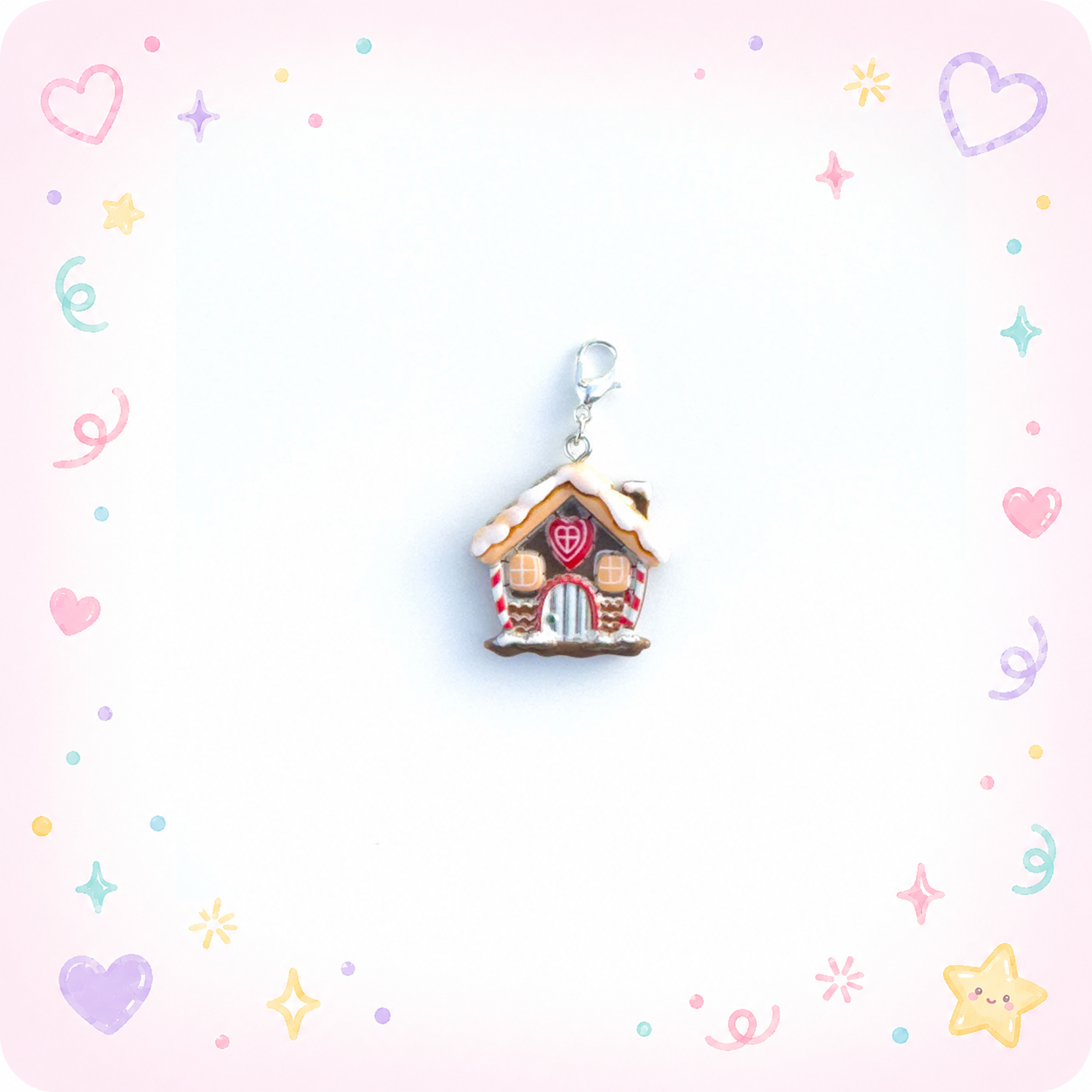 Gingerbread Haven Charm Swapfinity Badge Reel Add-on - - Topperswap