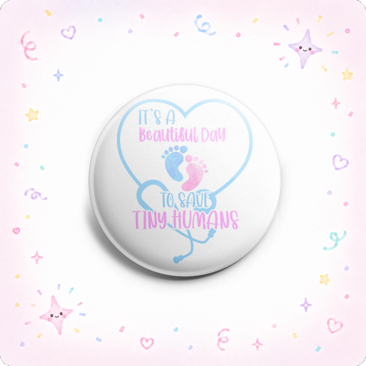 It's a Beautiful Day to Save Tiny Humans Topper - - Topperswap