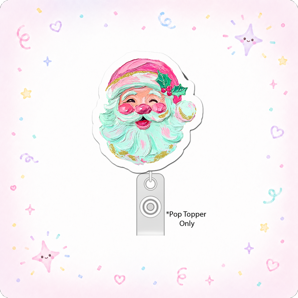 Festive Jolly Boss Pop Topper - - Topperswap