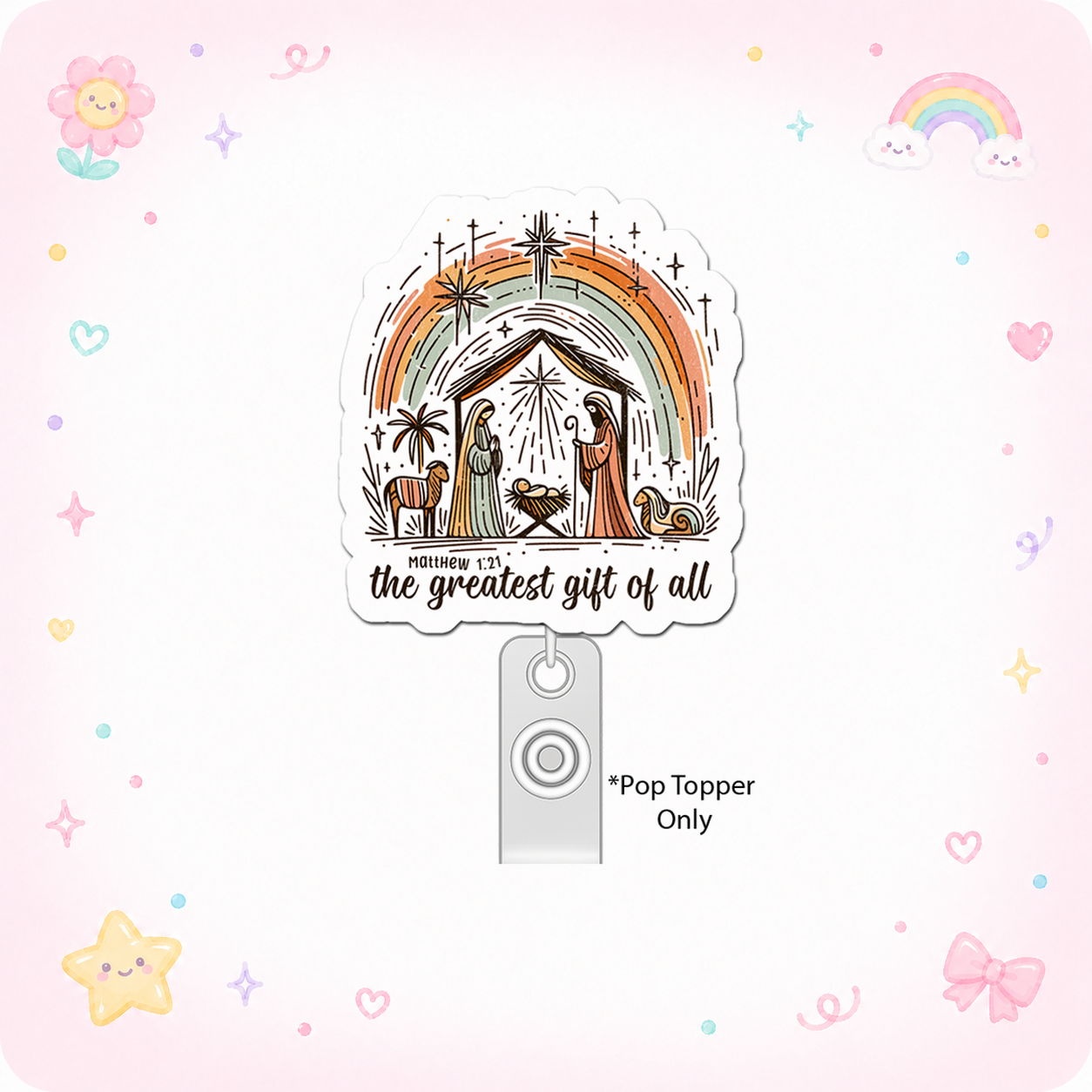 Festive Peace Guru Pop Topper - - Topperswap