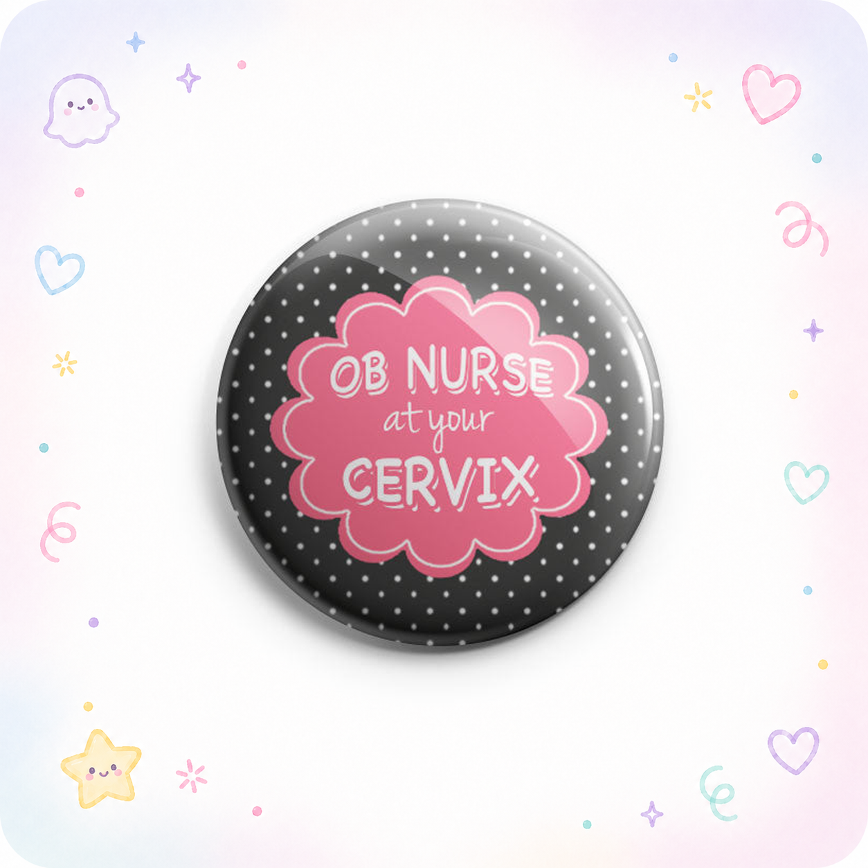 OB Nurse At Your Cervix Topper - - Topperswap