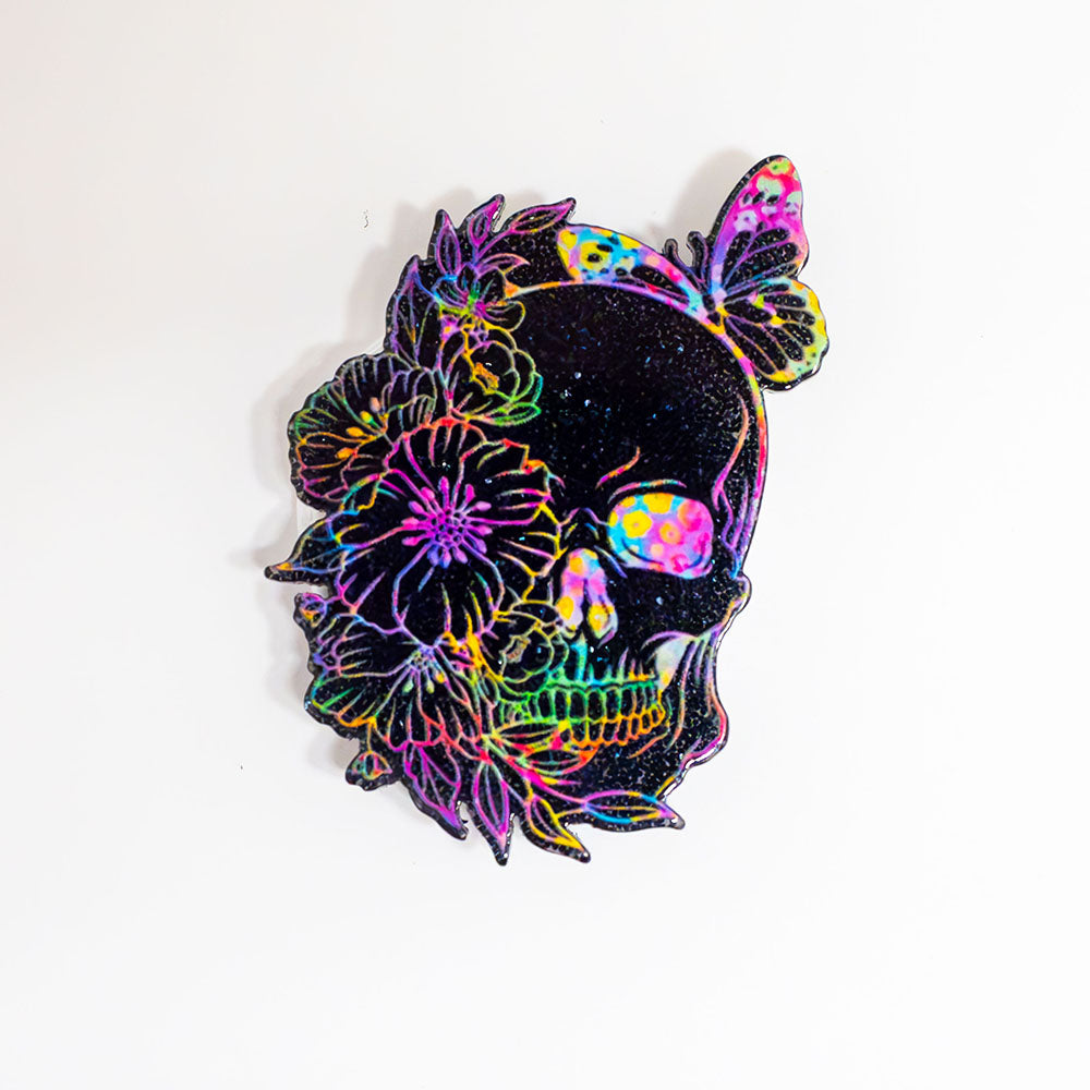 Floral Skull X-Ray Radiologist Pop Topper - - Topperswap