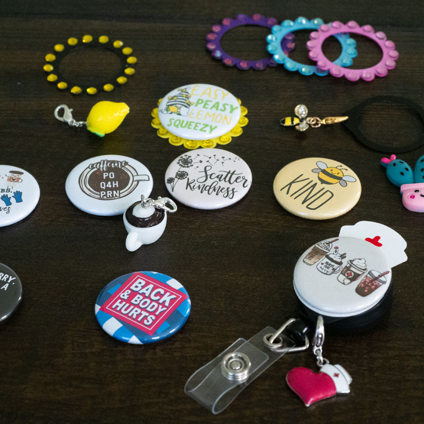  ID Badge Reels, Stethoscope Tags, and Keychains