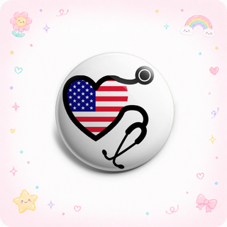 American Flag Stethoscope Topper