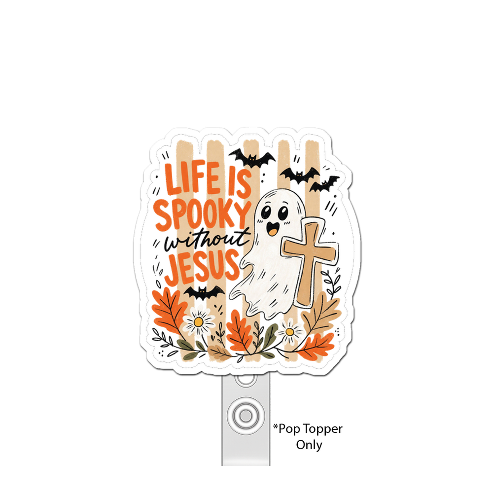 Spooky Faith Warrior Pop Topper