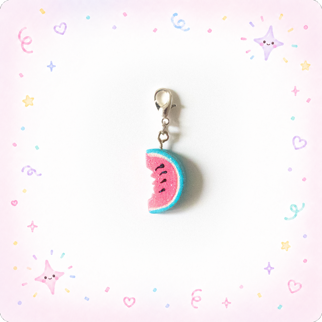 Sparkly Watermelon Charm Add-on - - Topperswap