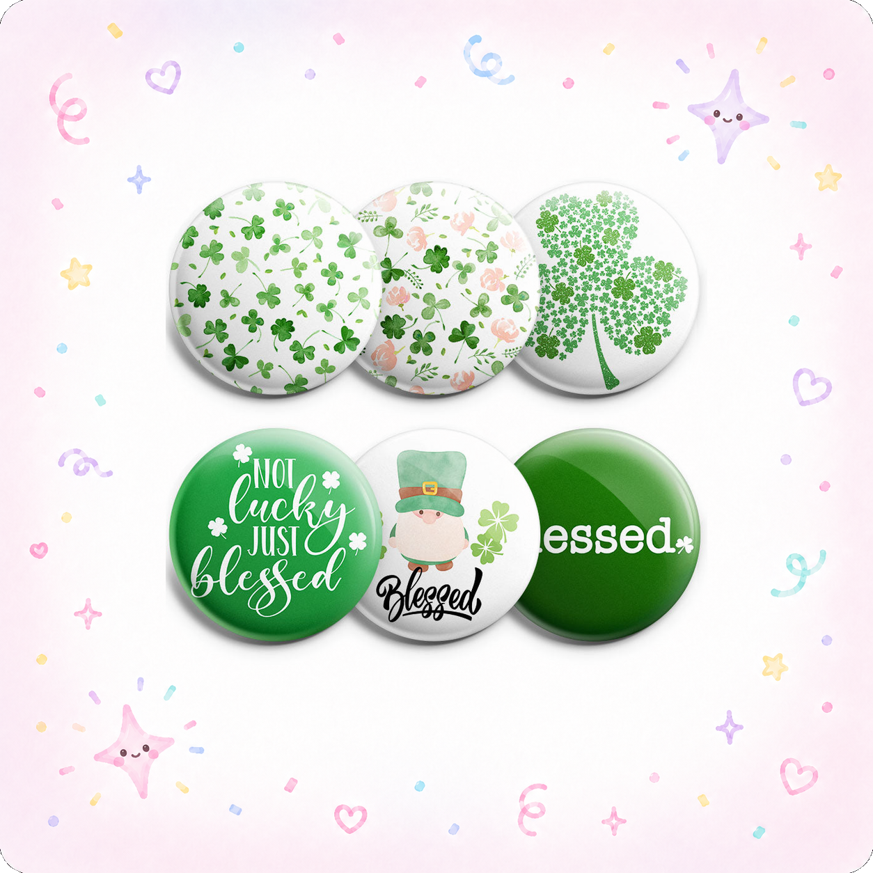 Blessed Shamrocks 6-Pack - - Topperswap