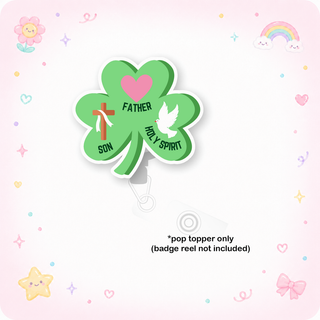 Holy Trinity Shamrock Pop Topper
