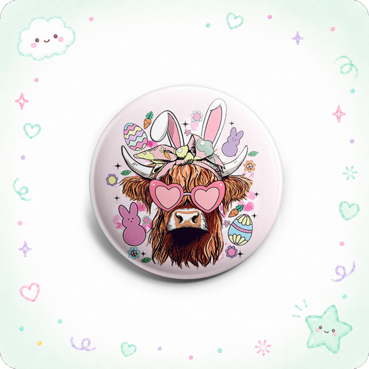 Easter Cow Topper - - Topperswap