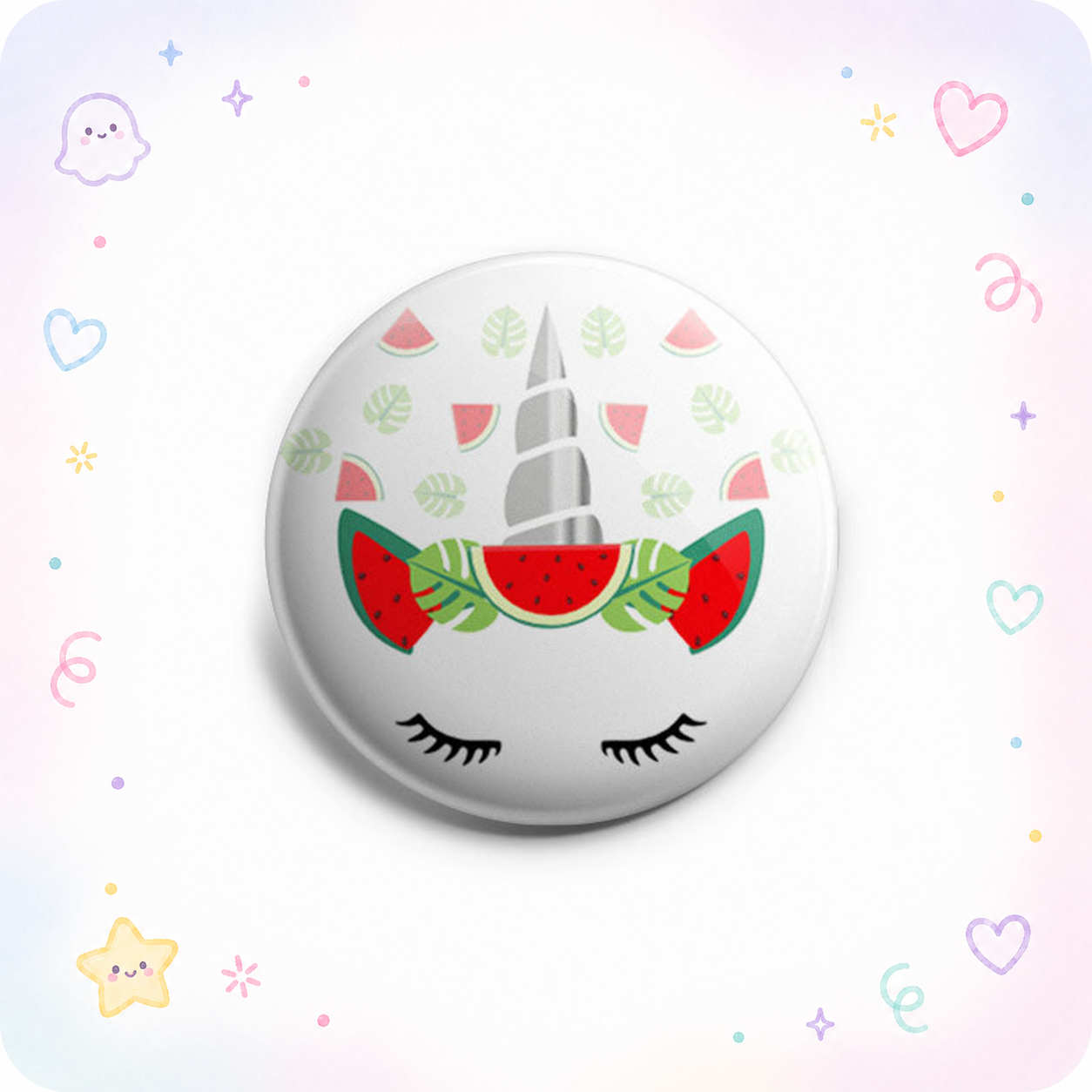 Cute Watermelon Unicorn Topper - - Topperswap