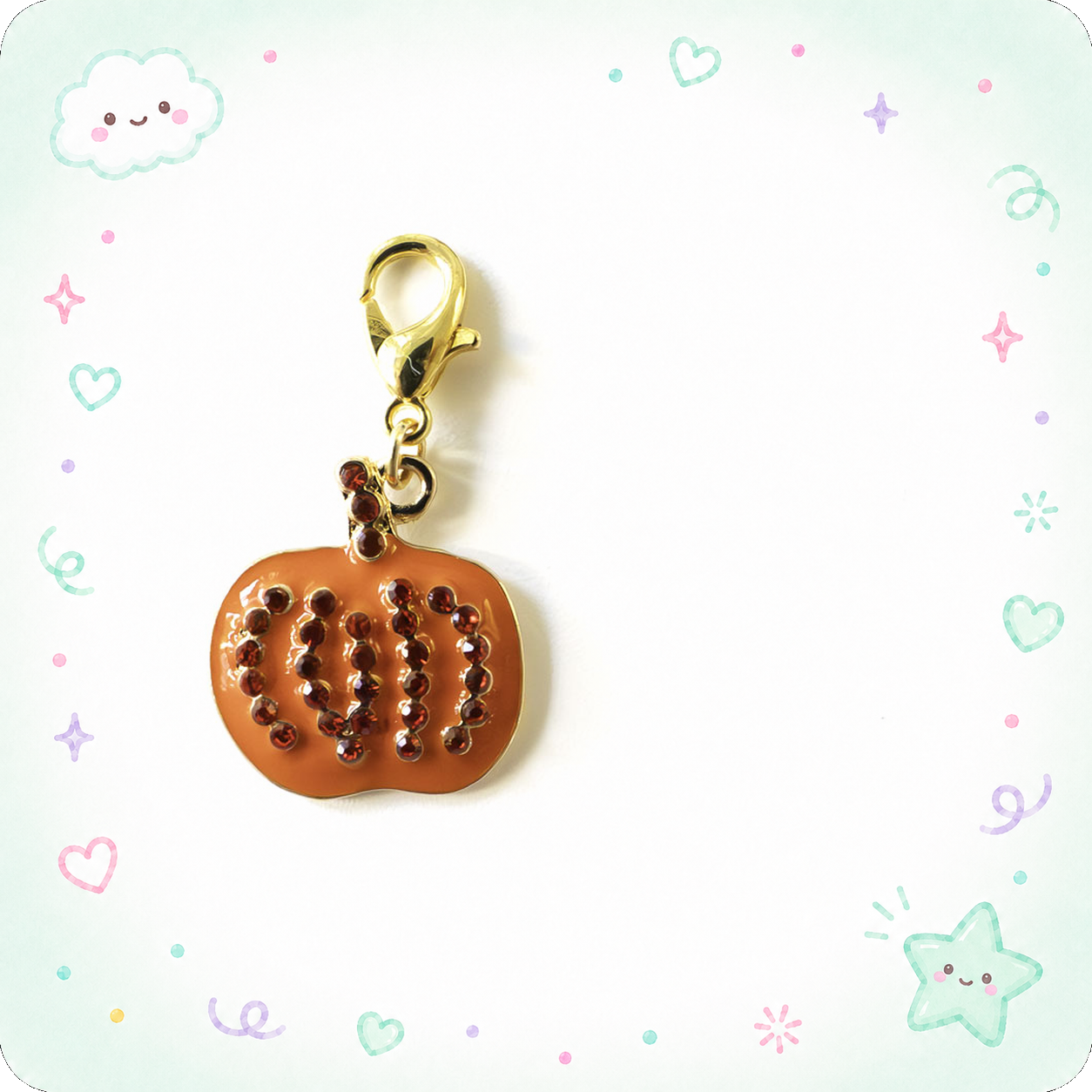 Ruby Radiance Pumpkin Swapfinity Charm Add-On - - Topperswap