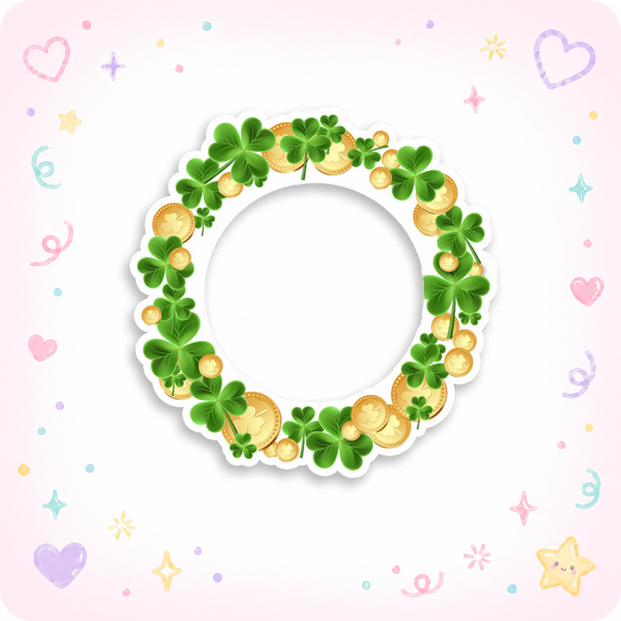 Lucky Shamrock's & Gold Swapfinity Swapper Frame - - Topperswap
