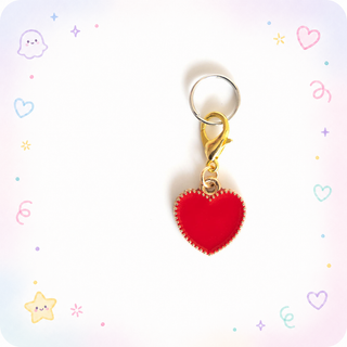 Cute Valentine's Day Heart Charm Badge Reel Add-on