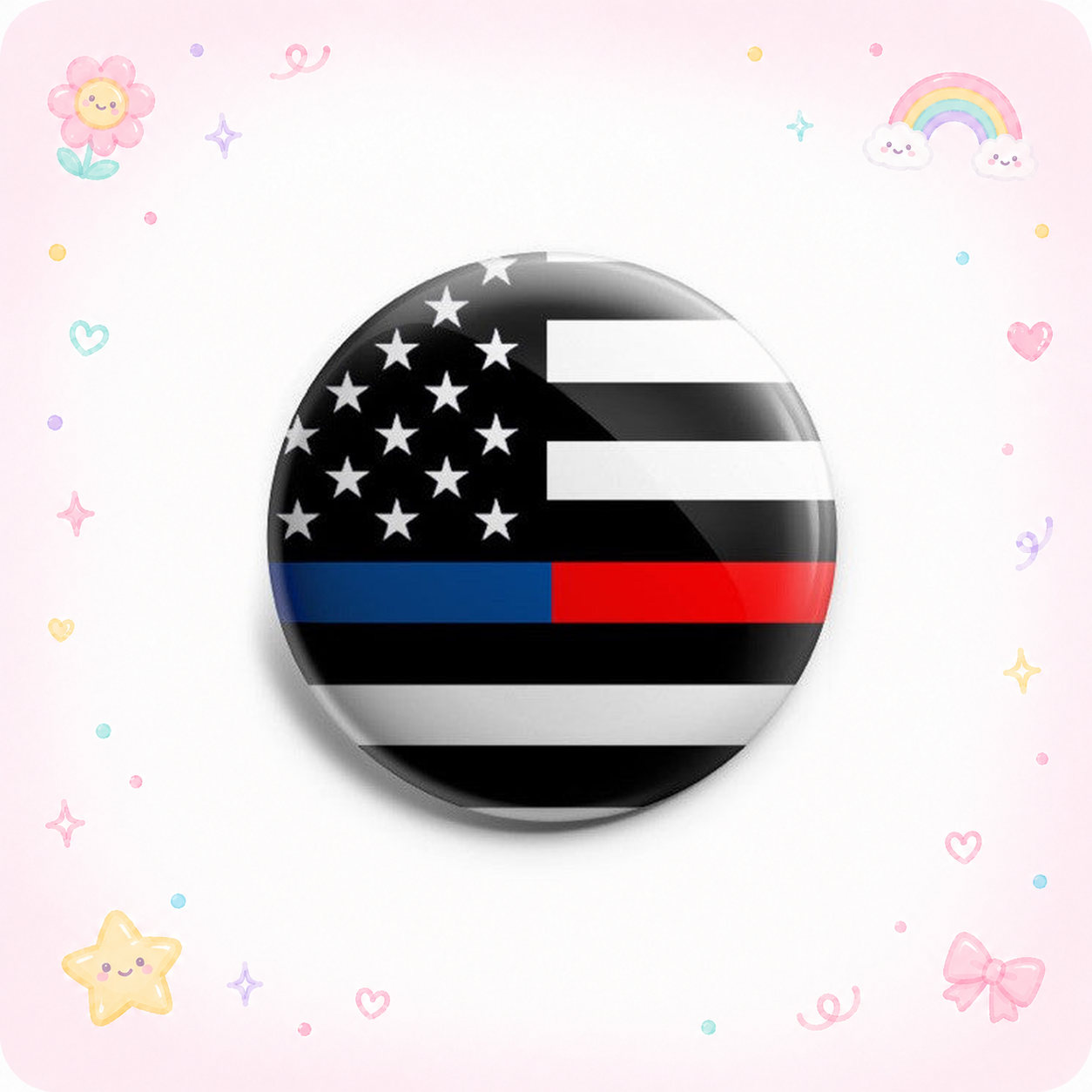 Thin Blue & Red Line Topper - - Topperswap