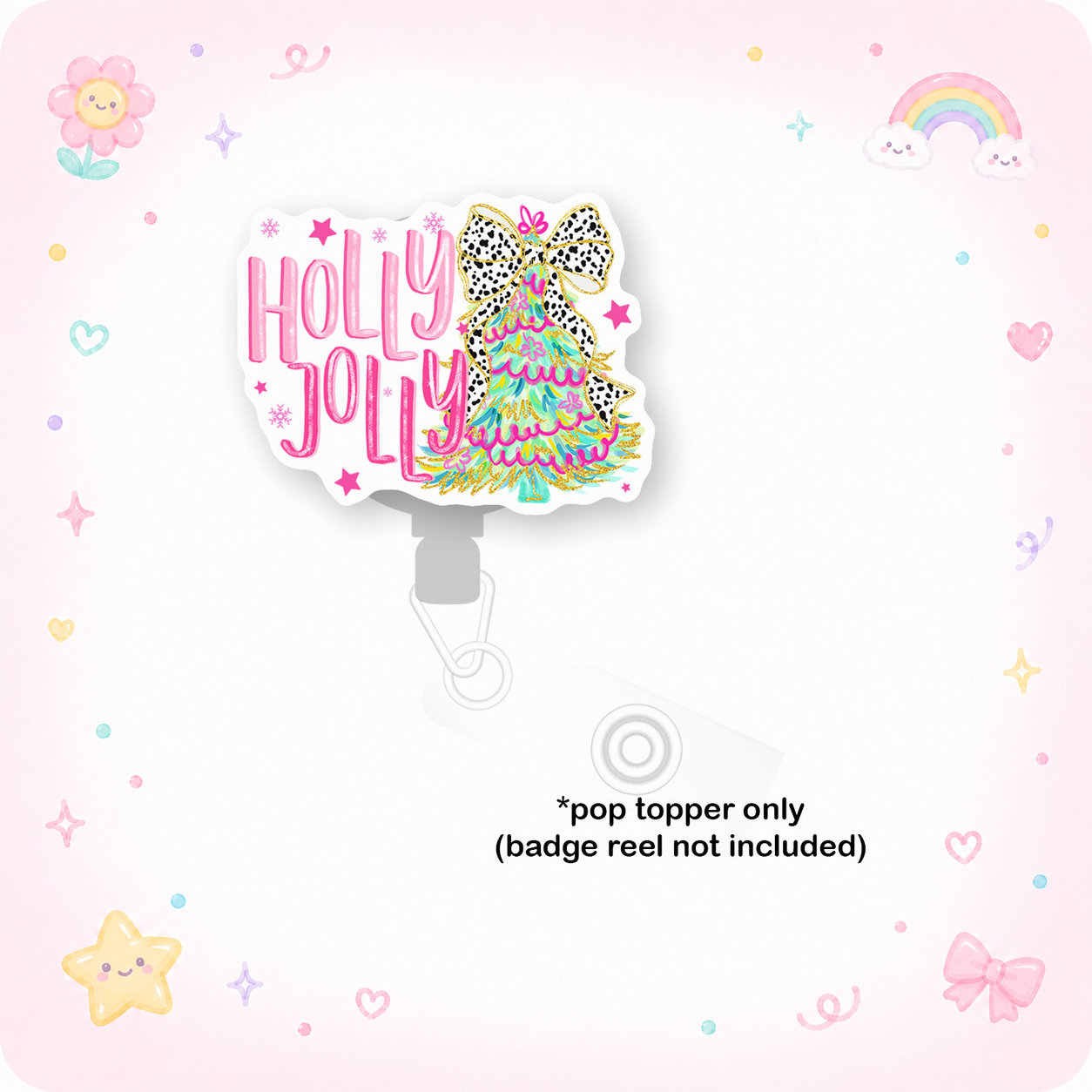 Holly Jolly Christmas Pop Topper - - Topperswap