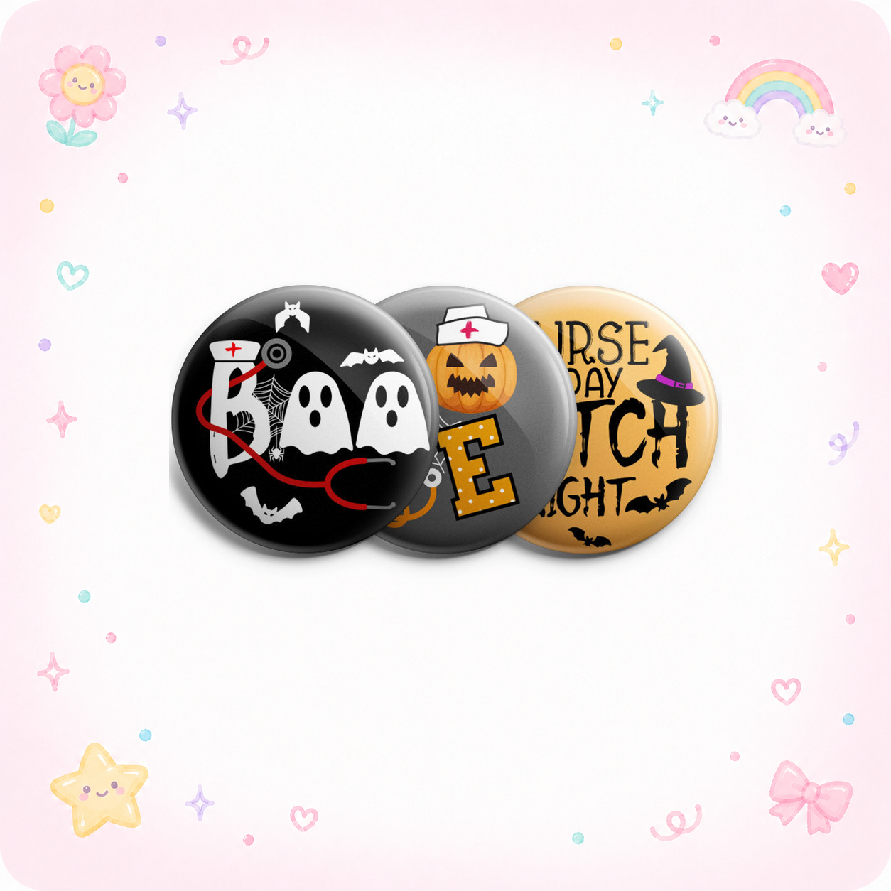 Boo Nurse 3-Pack (Save 5%) - - Topperswap