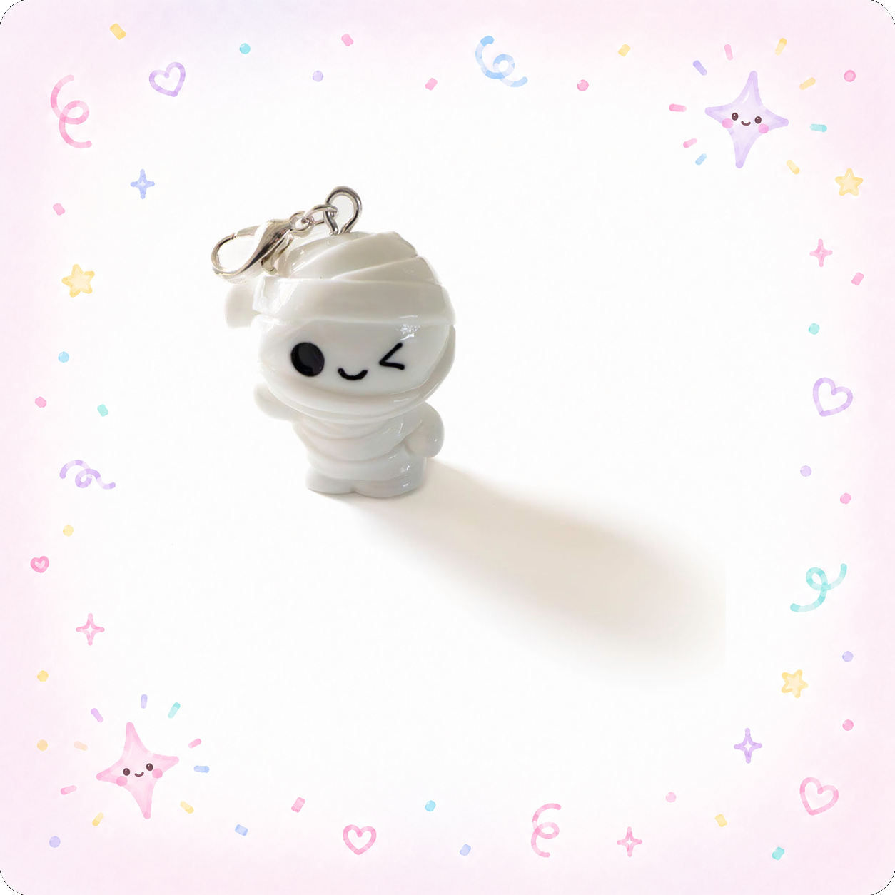 Mischief Mummy Wink Charm Swapfinity Badge Reel Add-on - - Topperswap
