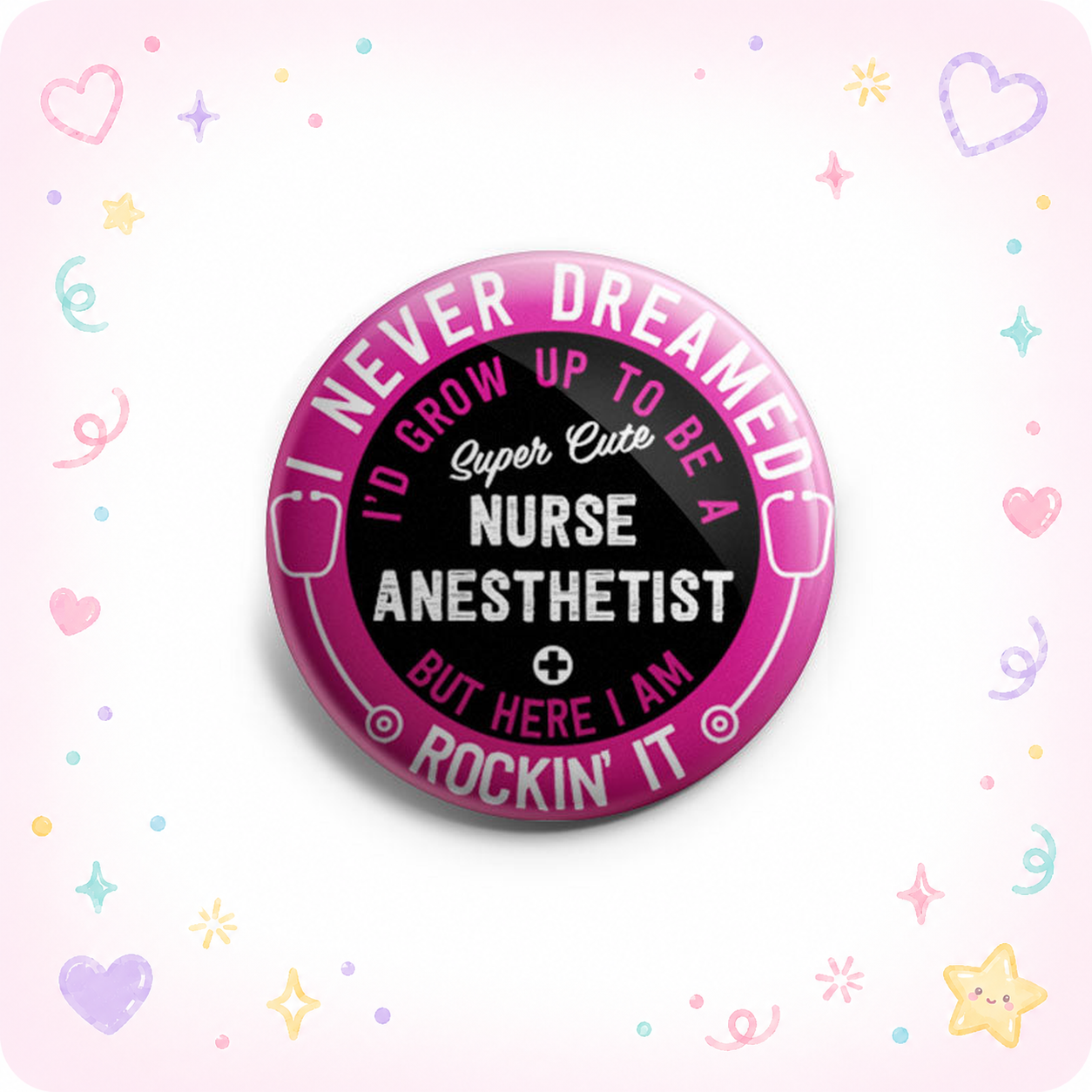 Super Cute Nurse Anesthetist Topper - - Topperswap