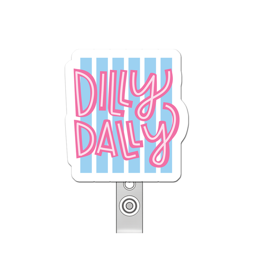 Procrastination Guru Badge Pop Topper Swapfinity Retractable ID Badge Reel - - Topperswap